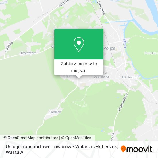 Mapa Uslugi Transportowe Towarowe Walaszczyk Leszek