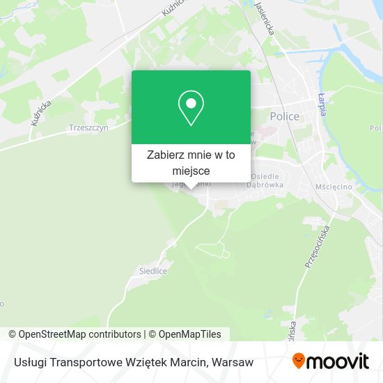 Mapa Usługi Transportowe Wziętek Marcin