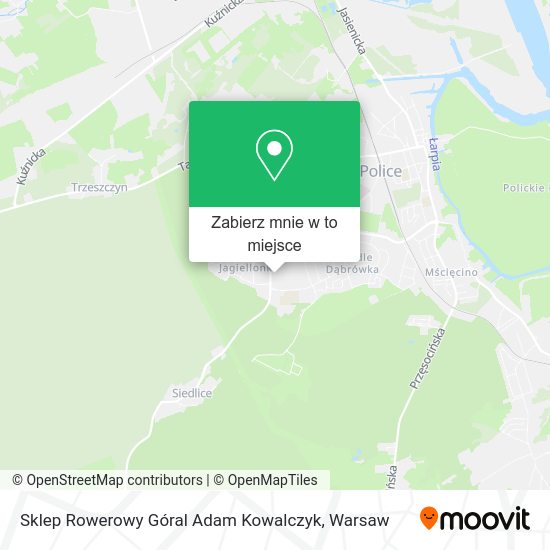 Mapa Sklep Rowerowy Góral Adam Kowalczyk