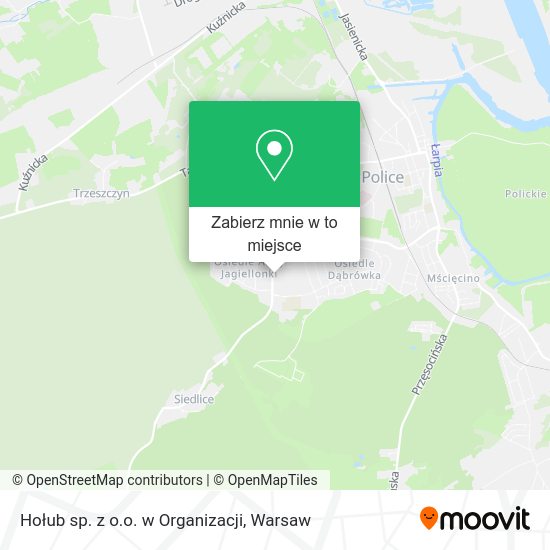 Mapa Hołub sp. z o.o. w Organizacji