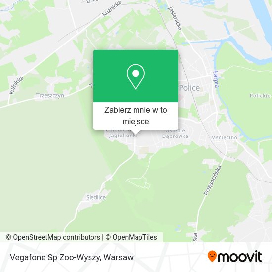 Mapa Vegafone Sp Zoo-Wyszy