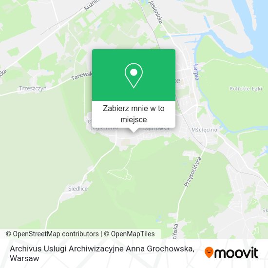 Mapa Archivus Uslugi Archiwizacyjne Anna Grochowska