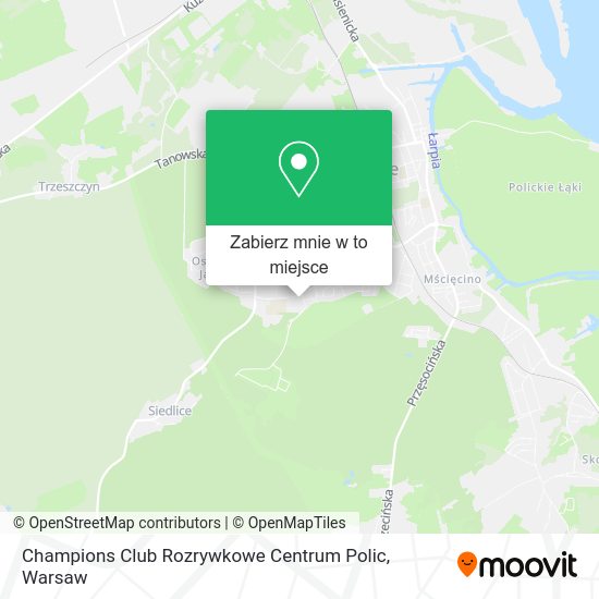 Mapa Champions Club Rozrywkowe Centrum Polic