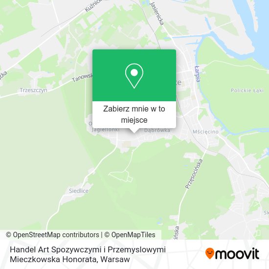 Mapa Handel Art Spozywczymi i Przemyslowymi Mieczkowska Honorata