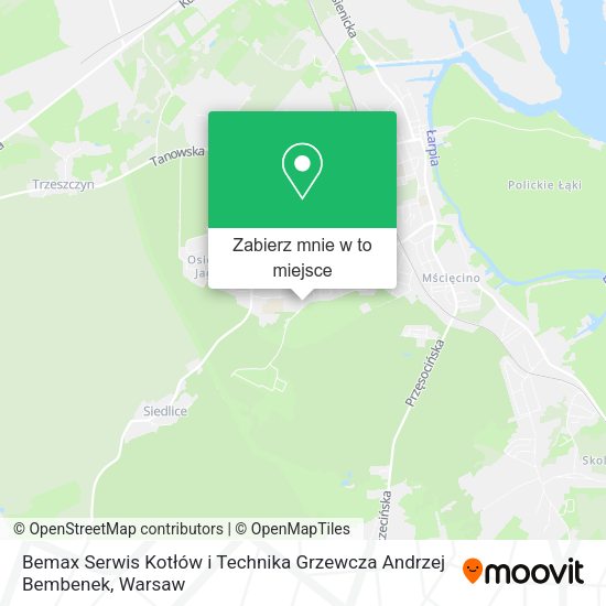 Mapa Bemax Serwis Kotłów i Technika Grzewcza Andrzej Bembenek