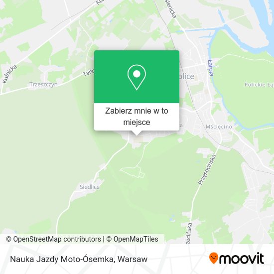 Mapa Nauka Jazdy Moto-Ósemka