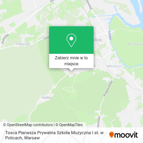 Mapa Tosca Pierwsza Prywatna Szkoła Muzyczna I st. w Policach