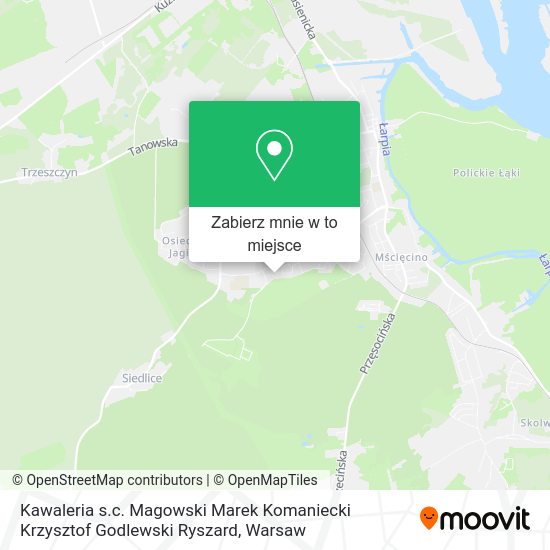 Mapa Kawaleria s.c. Magowski Marek Komaniecki Krzysztof Godlewski Ryszard