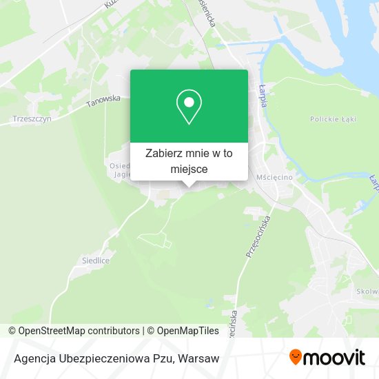 Mapa Agencja Ubezpieczeniowa Pzu