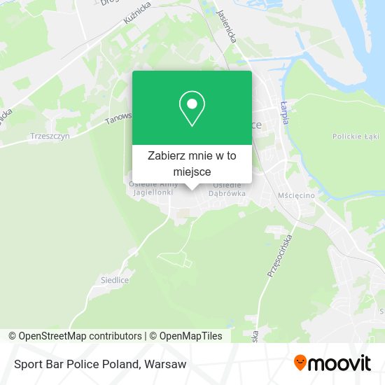 Mapa Sport Bar Police Poland