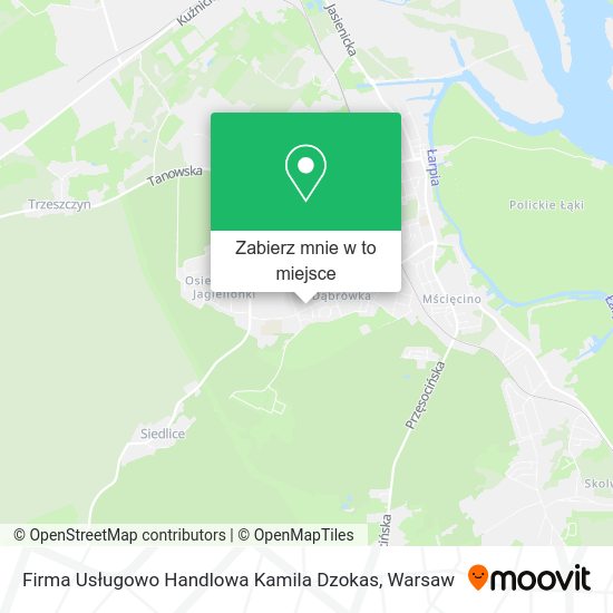 Mapa Firma Usługowo Handlowa Kamila Dzokas