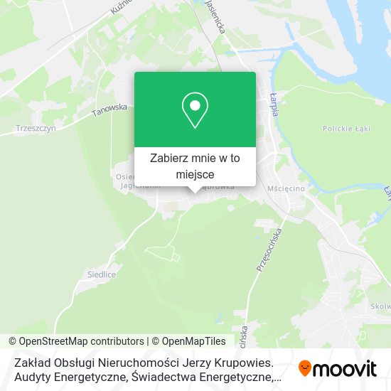 Mapa Zakład Obsługi Nieruchomości Jerzy Krupowies. Audyty Energetyczne, Świadectwa Energetyczne