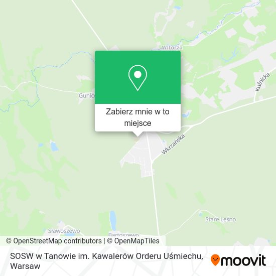 Mapa SOSW w Tanowie im. Kawalerów Orderu Uśmiechu