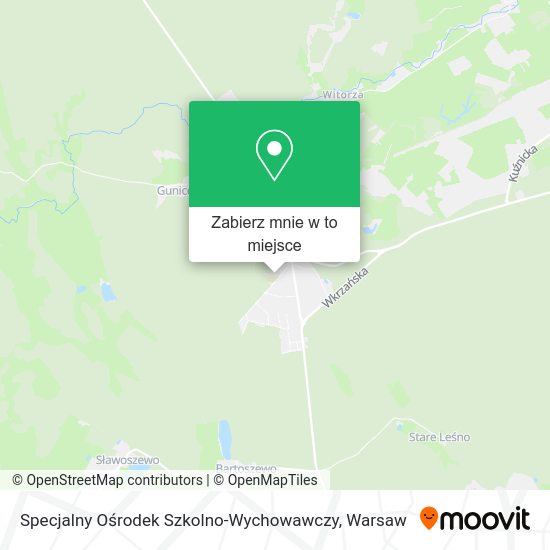 Mapa Specjalny Ośrodek Szkolno-Wychowawczy