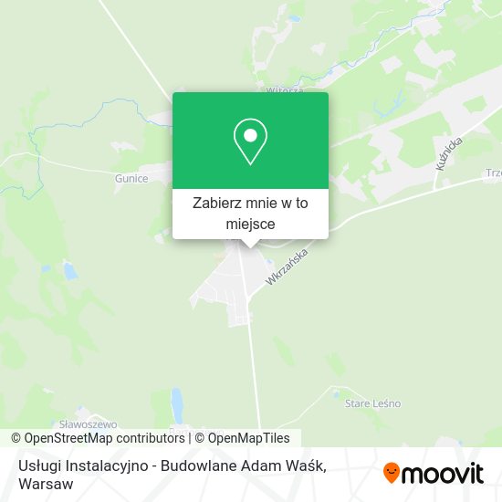 Mapa Usługi Instalacyjno - Budowlane Adam Waśk