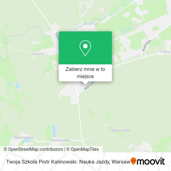 Mapa Twoja Szkoła Piotr Kalinowski. Nauka Jazdy