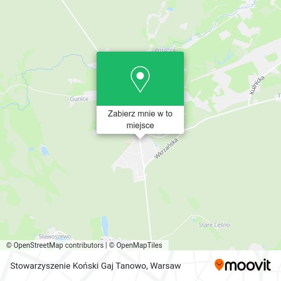 Mapa Stowarzyszenie Koński Gaj Tanowo