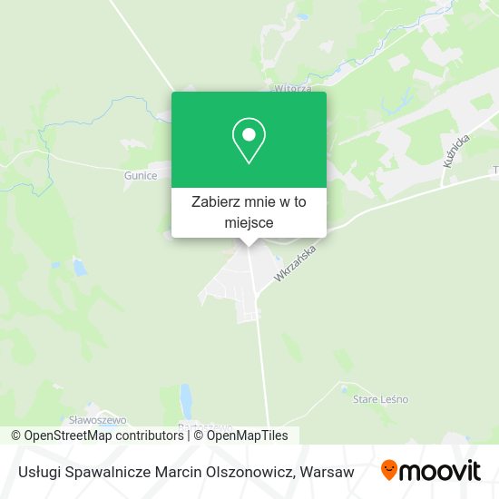 Mapa Usługi Spawalnicze Marcin Olszonowicz