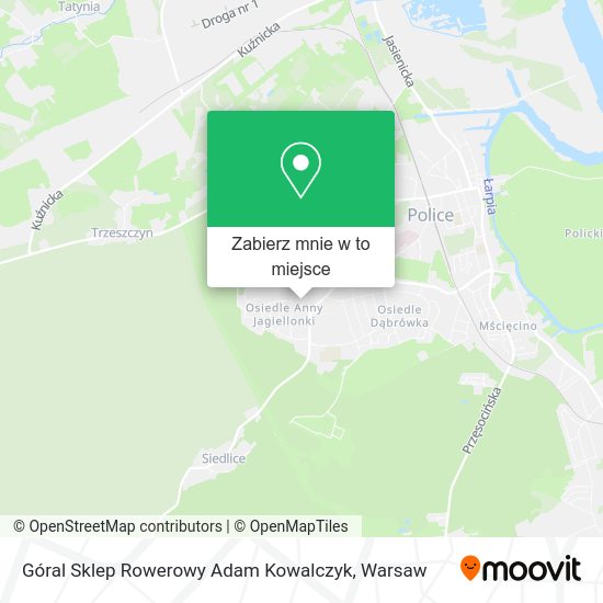 Mapa Góral Sklep Rowerowy Adam Kowalczyk