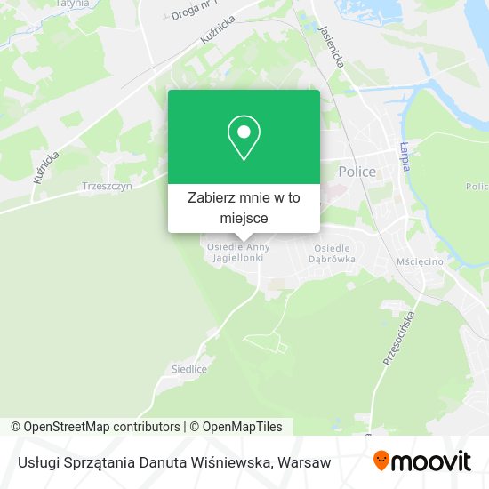 Mapa Usługi Sprzątania Danuta Wiśniewska