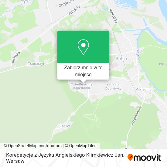 Mapa Korepetycje z Języka Angielskiego Klimkiewicz Jan