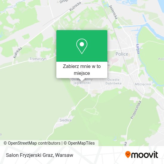 Mapa Salon Fryzjerski Graz