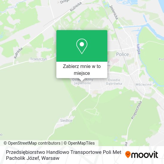 Mapa Przedsiębiorstwo Handlowo Transportowe Poli Met Pacholik Józef