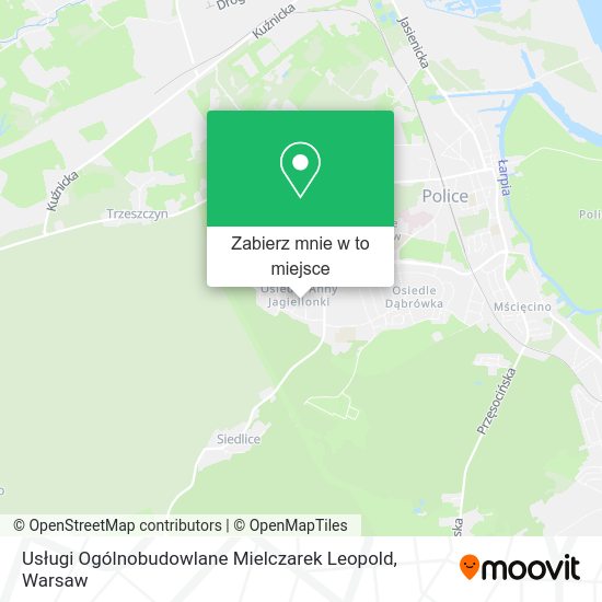 Mapa Usługi Ogólnobudowlane Mielczarek Leopold