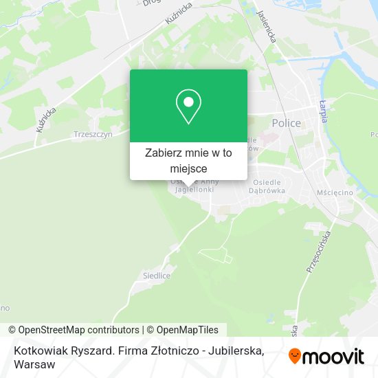 Mapa Kotkowiak Ryszard. Firma Złotniczo - Jubilerska