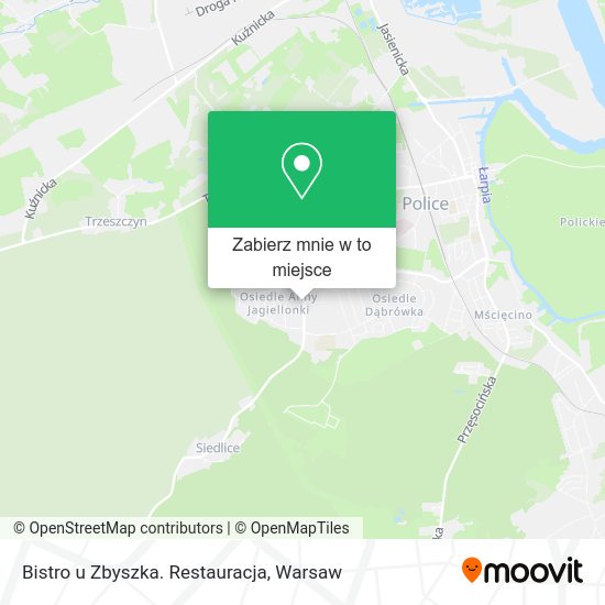 Mapa Bistro u Zbyszka. Restauracja