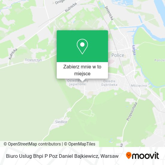 Mapa Biuro Uslug Bhpi P Poz Daniel Bajkiewicz