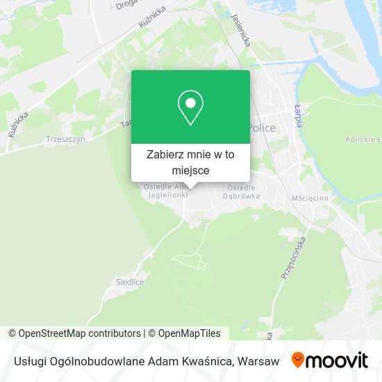 Mapa Usługi Ogólnobudowlane Adam Kwaśnica