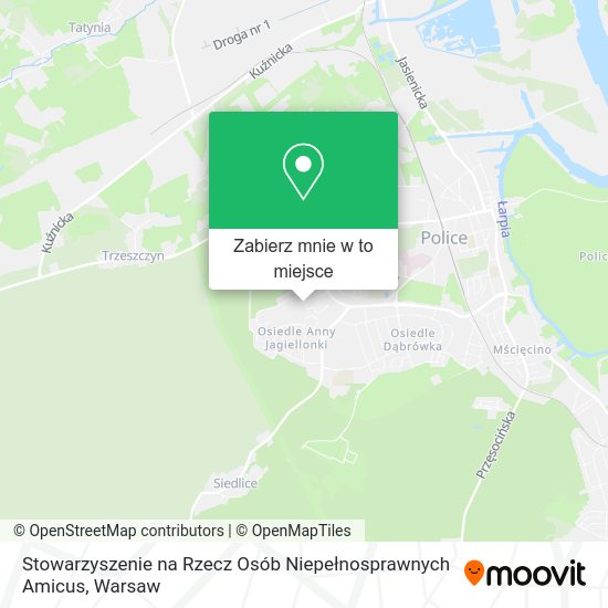 Mapa Stowarzyszenie na Rzecz Osób Niepełnosprawnych Amicus