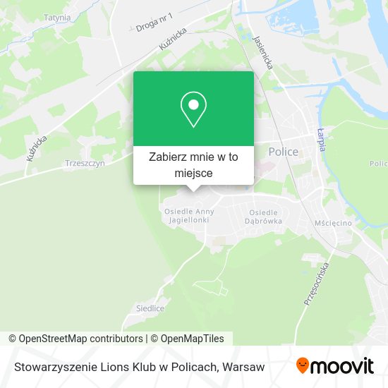 Mapa Stowarzyszenie Lions Klub w Policach