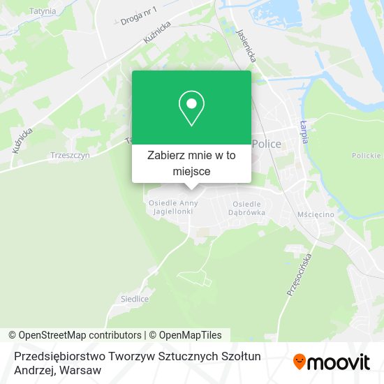 Mapa Przedsiębiorstwo Tworzyw Sztucznych Szołtun Andrzej