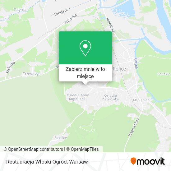 Mapa Restauracja Włoski Ogród