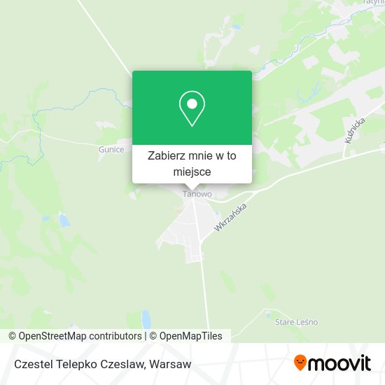 Mapa Czestel Telepko Czeslaw