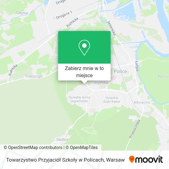 Mapa Towarzystwo Przyjaciół Szkoły w Policach