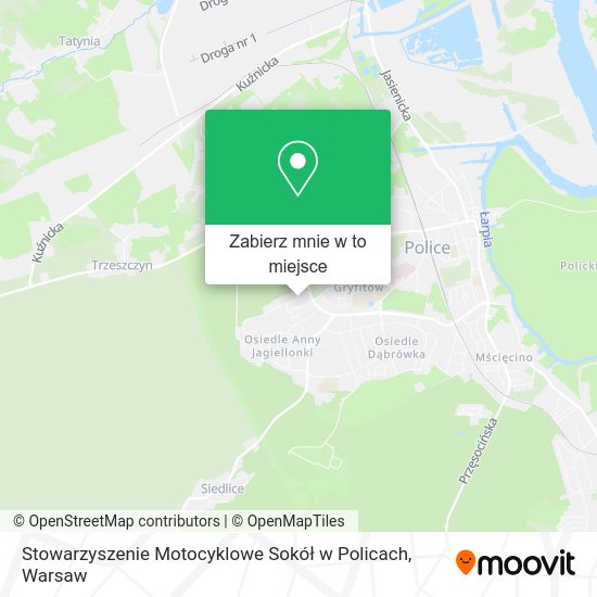 Mapa Stowarzyszenie Motocyklowe Sokół w Policach