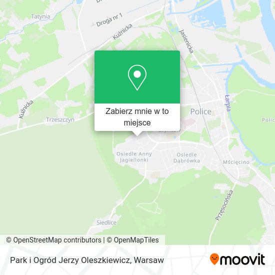 Mapa Park i Ogród Jerzy Oleszkiewicz