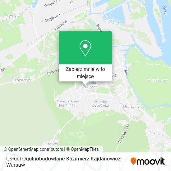 Mapa Usługi Ogólnobudowlane Kazimierz Kajdanowicz