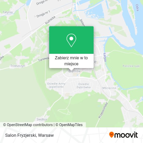 Mapa Salon Fryzjerski