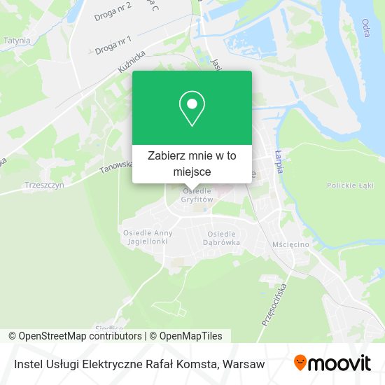 Mapa Instel Usługi Elektryczne Rafał Komsta