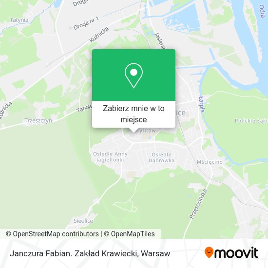 Mapa Janczura Fabian. Zakład Krawiecki