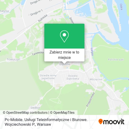 Mapa Pc-Mobile. Usługi Teleinformatyczne i Biurowe. Wojciechowski P.