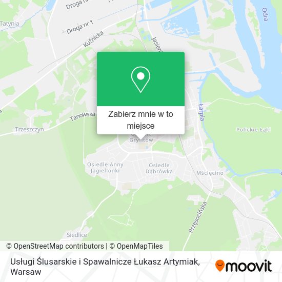 Mapa Usługi Ślusarskie i Spawalnicze Łukasz Artymiak