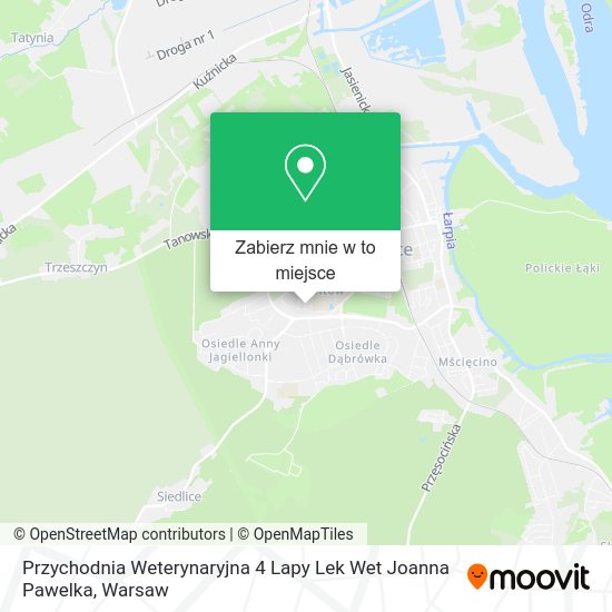 Mapa Przychodnia Weterynaryjna 4 Lapy Lek Wet Joanna Pawelka