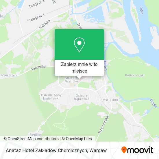 Mapa Anataz Hotel Zakładów Chemicznych