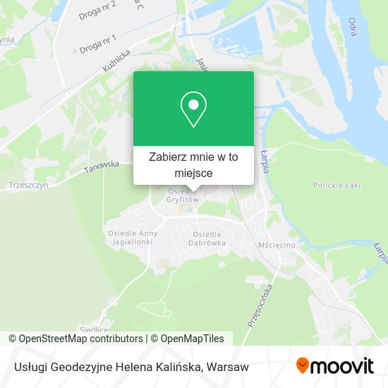 Mapa Usługi Geodezyjne Helena Kalińska