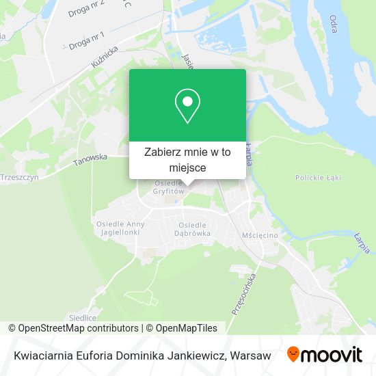 Mapa Kwiaciarnia Euforia Dominika Jankiewicz